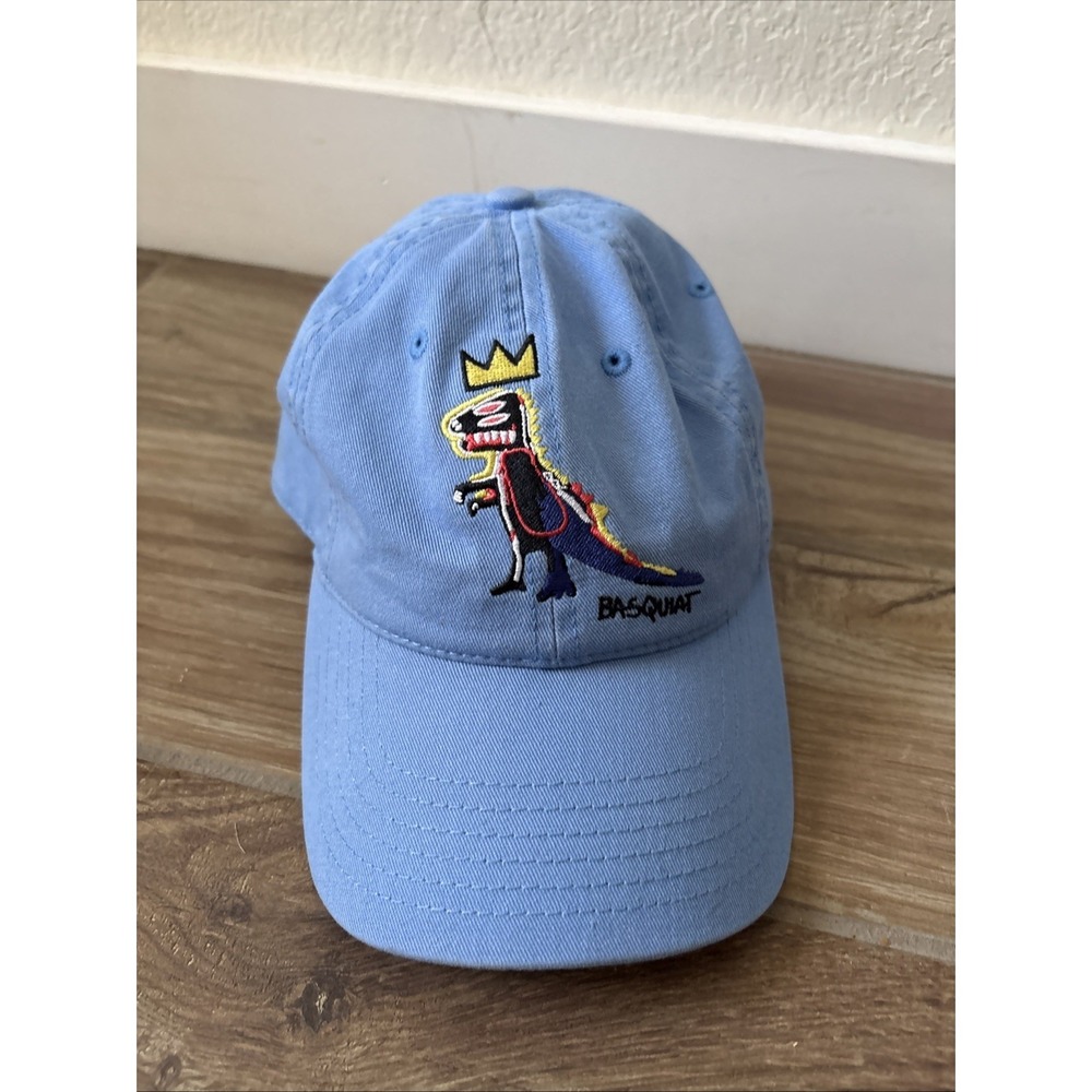 Jean-Michel Basquiat Blue Dinosaur Mad Engine Dad Cap One Size Fits Most Rare